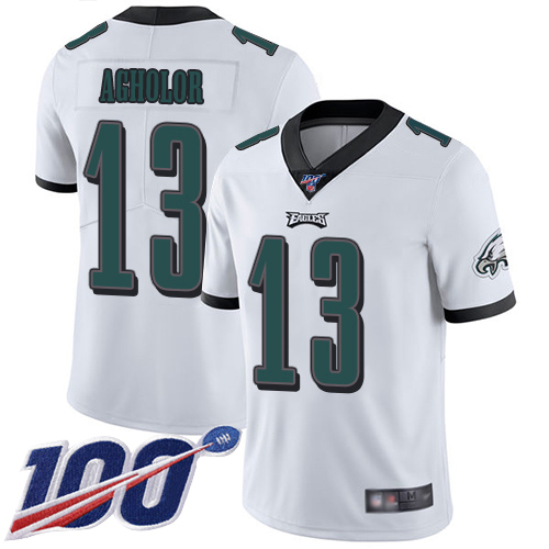 Men Philadelphia Eagles #13 Nelson Agholor White Vapor Untouchable NFL Jersey Limited Player Season